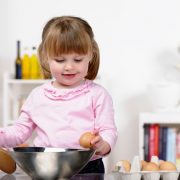 Little girl cooking