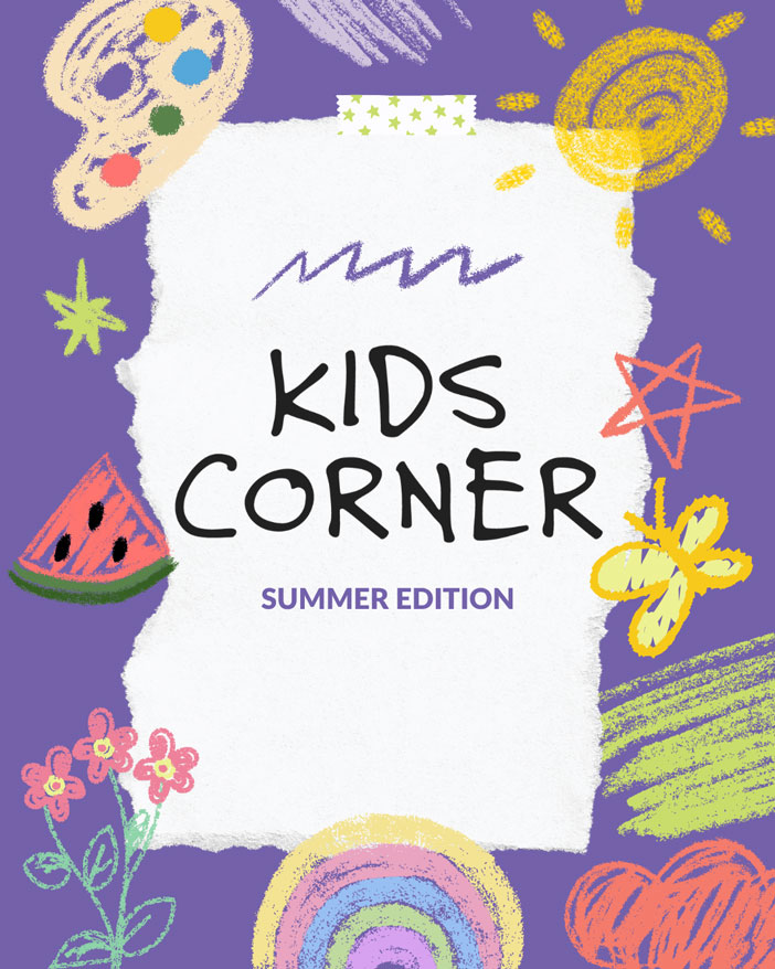 Kids corner featuring artwork from local Texarkana kids.