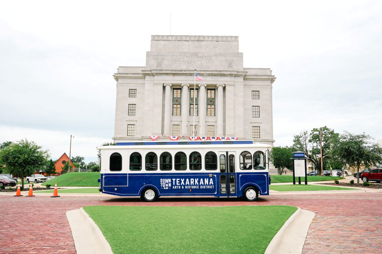 Free trolley rides in Downtown Texarkana